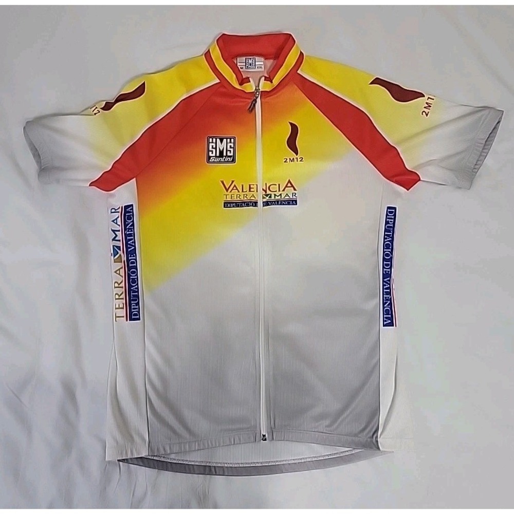 Santini Cycling Jersey Valencia Terramar, XXL